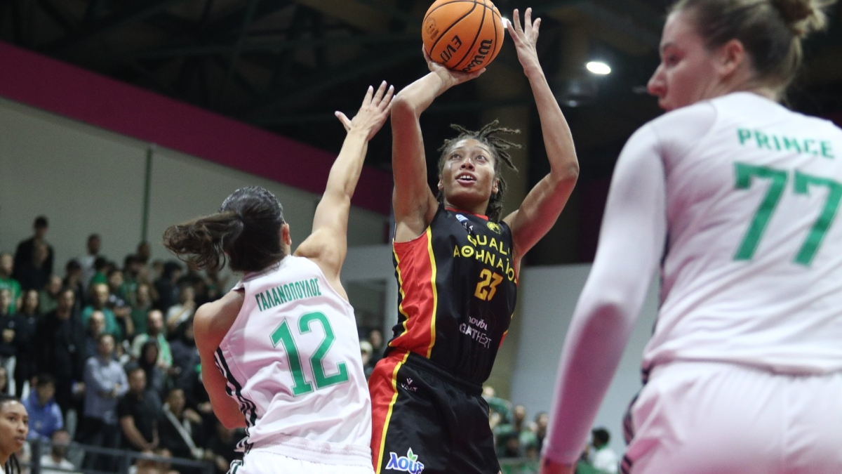 Αθηναϊκός- Παναθηναϊκός 69-71: Μεγάλη νίκη για τις πράσινες στον Βύρωνα στην πρεμιέρα της Α1 μπάσκετ Γυναικών