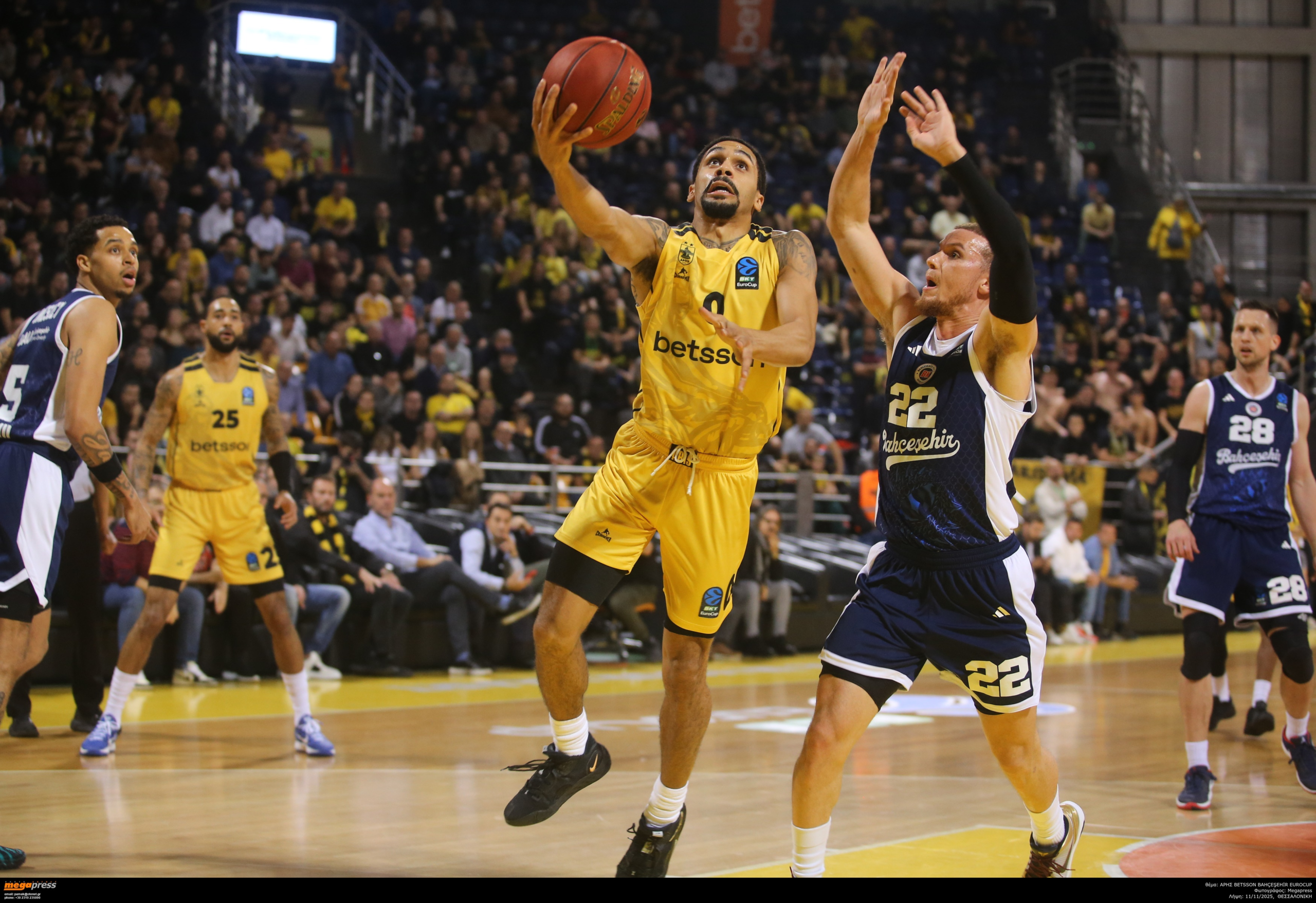 Άρης Betsson – Μπαχτσεσεχίρ 76-86: Λύγισε στο τέλος ο Άρης και γνώρισε την τέταρτη του ήττα στην διοργάνωση