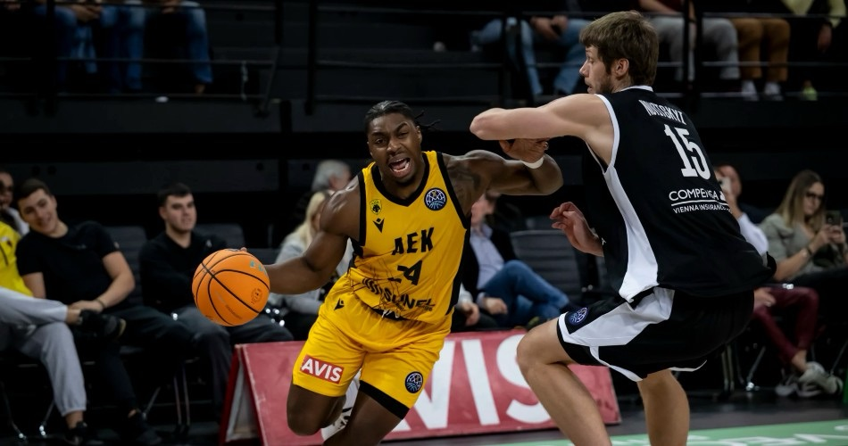 ΑΕΚ-Ρίγα 95-64: Επιβλητική νίκη και πρόκριση στην επόμενη φάση για την «Βασίλισσα».